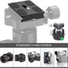 Hilandkom PU 50 Quick Release Plate 1/4 Tripod Thread Arca-Swiss