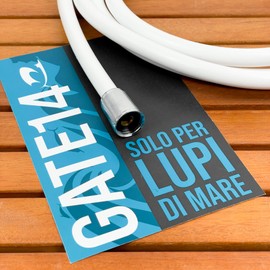 GATE14® White PVC Flexible Shower Hose 2.5m