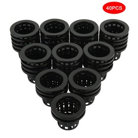 CM Pack of 40 Net Pots Plant Net Cups Nursery Pots Heavy Duty Wide Lip Design Mesh Pots for Hydroponics Aquaponics Aquarium Plant Growing