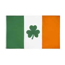 Ireland Shamrock Flag Irish Large National Country Olympics Football Rugby Sports Teams St Patricks Day (90cm x 150cm)