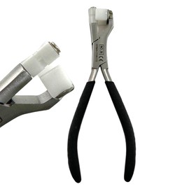 Eyeglasses Frame Bending Pliers with Non-Marring Jaws, Gentle Grip | #36 Model, Black Grip | German Stainless Steel Optician Hand-Tools