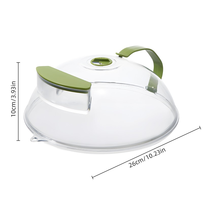 Microwave Splatter Cover for Food - Clear Microwave Splash Guard
