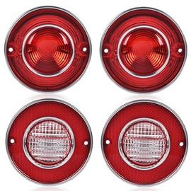 CNNELL Tail Lights Assembly Rear Lights Compatible with Chevy Corvette 1975-1979 Backup Lights