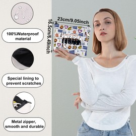 WZMPA Book Of Mormon Musical Travel Bag Cunningham & Kevin Price Fan Gift Book Of Mormon Characters Makeup Pouch Bag, Turn it, Fit