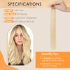 Elailite Nano Beads Hair Extensions Real Human Hair 50 Strands