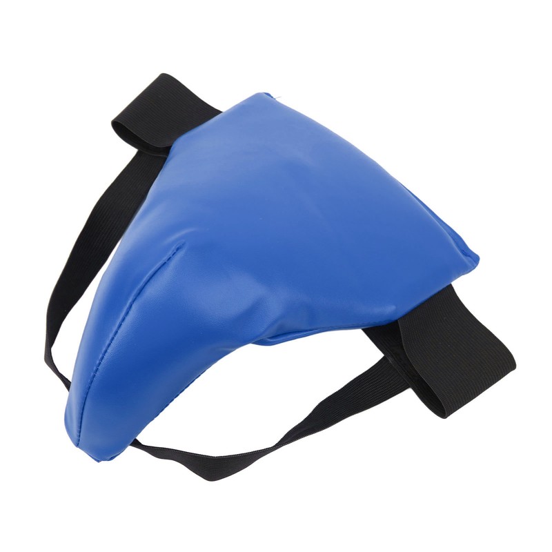 Groin Guard PU Leather Adjustable Elastic Band Boxing Groin Protector