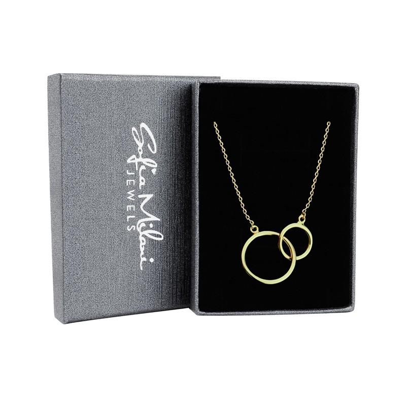 SOFIA MILANI - Women's Necklace 925 Silver - Circle Pendant,