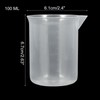 Bivethoi 3 Pack Plastic Beakers, Low Form Graduated Measuring Beakers