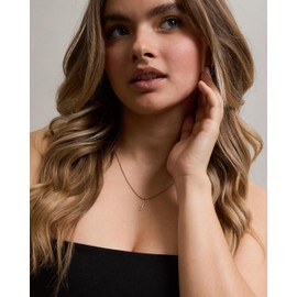 LUUK LIFESTYLE Modern Stainless Steel Necklace with Pendant, 50 cm Adjustable Length, Jewellery Gift for Best Friend, Silver, Stainless Steel