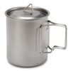 450ml 750ml Cup Set Ultralight Titanium Cup Hanging Pot Set