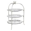 Godinger 3 Tiered Platter Stand - Dublin Crystal Collection