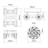 LewanSoul Mecanum Robot Chassis Car Kit with 360° Omnidirectional Wheel,