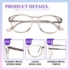 DEHOTRE Progressive Multifocal Reading Glasses Women No Line Bifocal Transition
