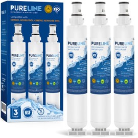 Pureline 4396701 Replacement for Kenmore 9915, 469915, Whirlpool EDR6D1, WF293, LC200V, SGF-W10, L200V, RWF1021, Filter 6, WFL200, 4396702, EFF-6001A - Reduces Bad Taste & Odor (3 Pack)