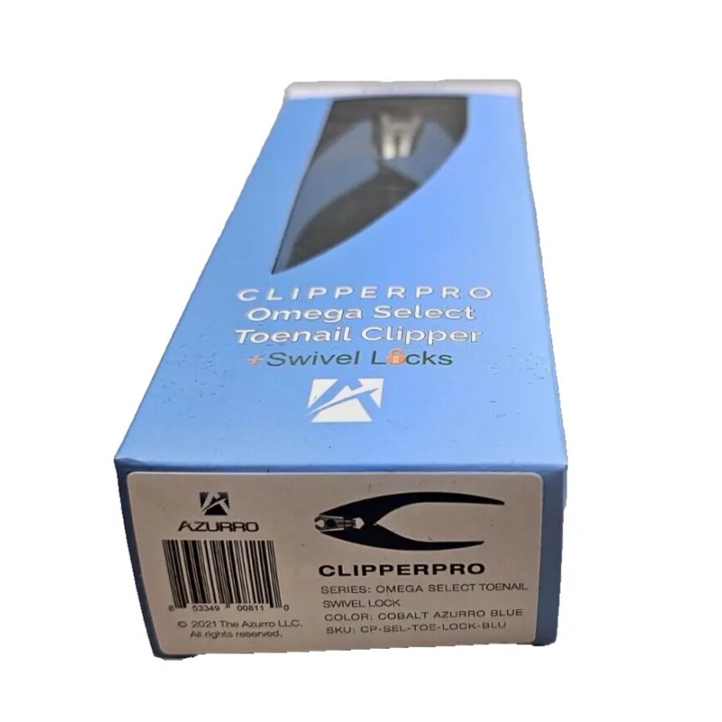 Azurro Premium Toenail Clippers, Heavy-Duty Thick Cutters, Ergonomic Handle, Swivel