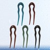 FRCOLOR 5pcs French Hair Fork Celluloid Chignon Hair Pins Hair