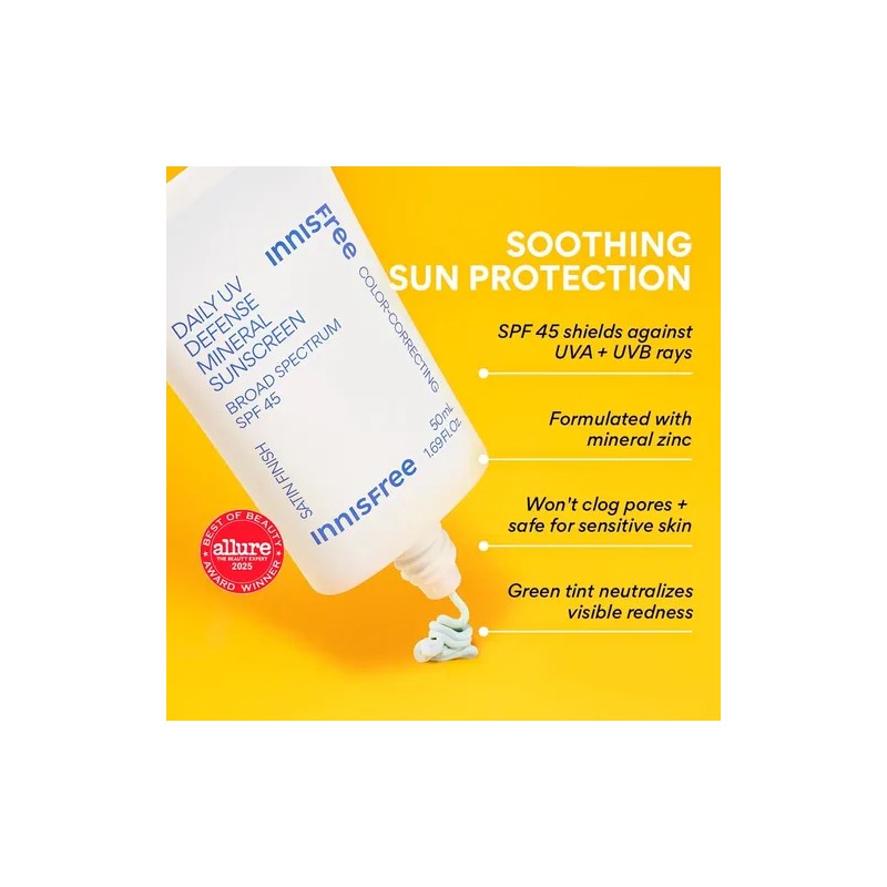 Protector Solar Mineral Innisfree Daily Uv Defense Spf 45 50