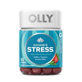 OLLY Adiós al Estrés Gomitas, GABA, L-teanina, melisa, suplemento para el alivio del estrés, sabor a baya - 42 unidades