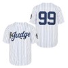 CGUBJI Men's Hammer of Judge 99 Stripes Retro Baseball Jersey