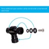BriskMore Black CO2 Inflator Presta and Schrader Valve Compatible Bicycle