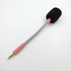 Yaowanguan Barracuda X Microphone,Mic Replacement Detachable 3.5mm Game Boom Noise Cancelling Microphone w/Foam for Razer Barracuda X Wireless Gaming Headset(Pink)
