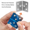 64 PCS Sliver Corner Brace, Stainless Steel 38MM X 30MM