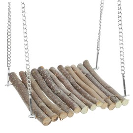 BESPORTBLE Wooden Swing Toy for Reptiles Lizard Hammock Bearded Dragon Swing Crab Climbing Bed