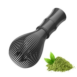 AOTISBAO Matcha Whisk, PP Resin PP Resin Matcha Stirrer, Traditional Handmade Japanese Matcha Tea Mixer Brush Mixing Tool Accessories for Tea Preparation Matcha (Black)