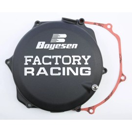 Boyesen Factory Clutch Cover Black For SUZUKI RMZ450 2008-2021