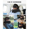 YFONG Travel Pillow for Long Flight Airplanes, Head Strap Combo