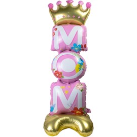 Mother's Day Standing Balloon 1Pcs 44.1x15.4Inch | Eye-Catching Decor for Mom’s Birthday & Mother’s Day Party