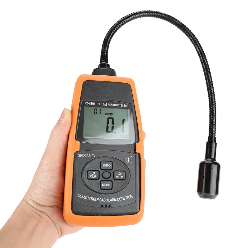 SPD202/EX Digital Combustible Gas Detector Natural LPG Coal Alarm Tester