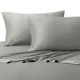 Royal Bedding Viscose Made from Bamboo Pillowcases, Silky Soft and Naturally Pure Fabric, 100% Woven Pillow Cases Set for Cooling Sleep, 2PC Set, Standard Size, Gray