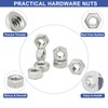 M5-0.8 Hex Nuts,100 Pcs 304 Stainless Steel Metric Nuts,Coarse Thread