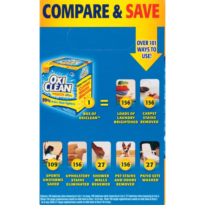OxiClean Versatile Stain Remover, Regular Scent, 7.22 Lb Box