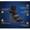 United Ortho Short Cam Walker Fracture Boot, Small, Black