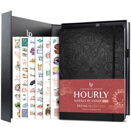 Legend Hourly Planner PRO Premium – Large Undated Schedule Planner with Time Slots – Personal & Work Organizer for Daily, Weekly & Monthly Planning – Time Management Planner – A4 size (Purple)