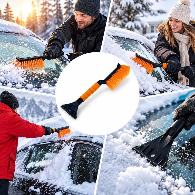 Double Head Car Snow Removal Shovel 2 in 1 Ice