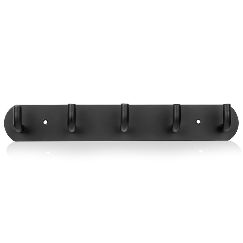 Maxzwell Wall Mounted Coat Rack with 5 Heavy-Duty Hooks –