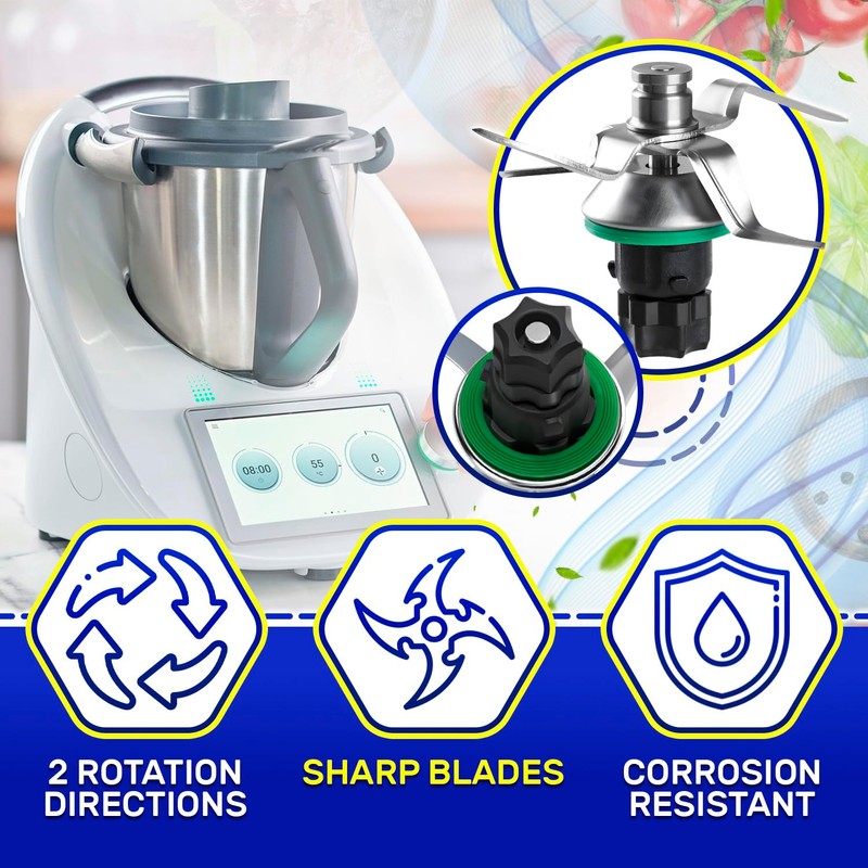 Set of Blade for Thermomix TM6 with Gasket for Vorwerk