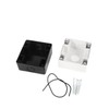 2Pcs 22mm Hole Dia Push Button Control Station Box Black