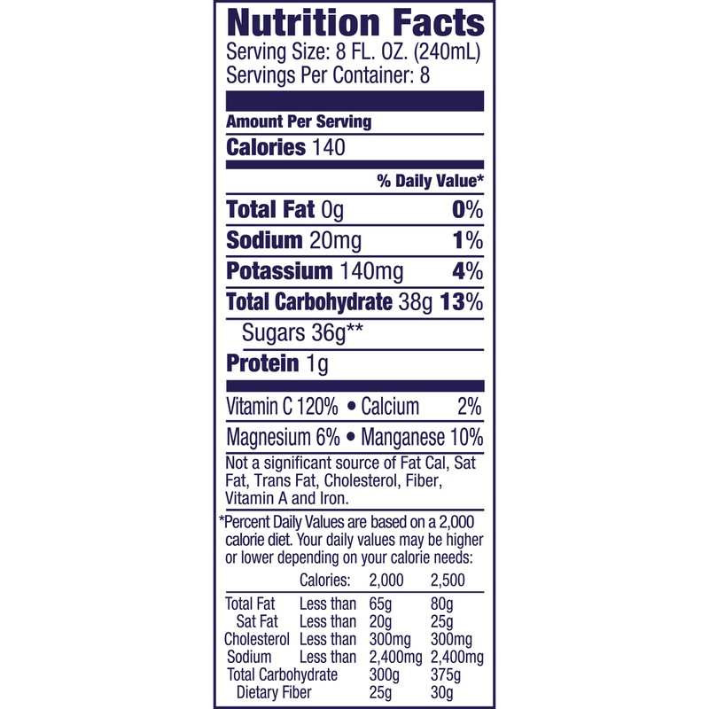 Welch's 100% Juice, White Grape, No Sugar Added, 64 Ounce