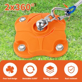 MOLANZ Dog Tie Out Stake with 30ft Cable, Heavy Duty 200lb Capacity, Double 360° Swivel Design, Outdoor Yard & Camping Ground Anchor for Large Dogs (Dog Stake+30ft Cable/200lbs)