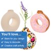 Baker Ross FX702 Ceramic Donut Vases - Pack of 3,