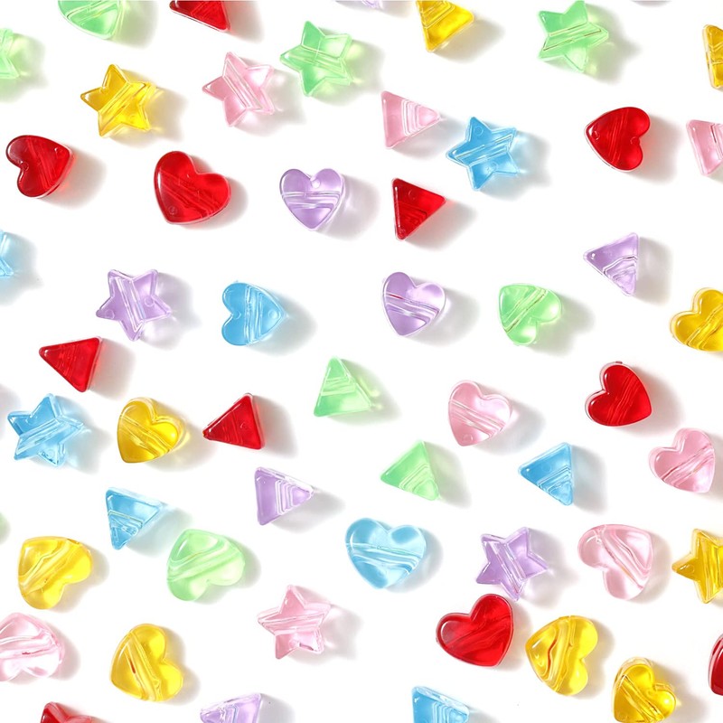 Kawada CBC-06 Candy Beads, Star Heart Jumbo Beads