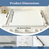FayuuGem White Stove Top Cover | 30"x22" Modern Noodle Board