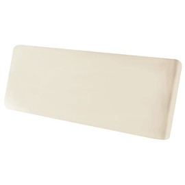 Funda de cojín elástica, fundas de cojín de terciopelo suave para sofá de dos plazas, fundas de asiento de sofá, protector de muebles con parte inferior elástica (M, beige)