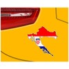 Croatia Car Sticker Sticker In National Colours
