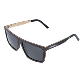 Gamswild Gamsstyle WM0010 Wooden Sunglasses Rectangular Fashion Glasses Women Men Black Brown, brown