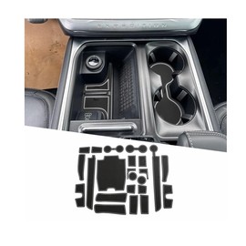 2025 Expedition Door Slot Mats,for Ford 2025 Expedition Accessories Anti-Slip Rubber Mats Center Console Liner Compatible with 2025 Ford Expedition Active/Tremor/King Ranch/Platinum(23PCS/Sets)
